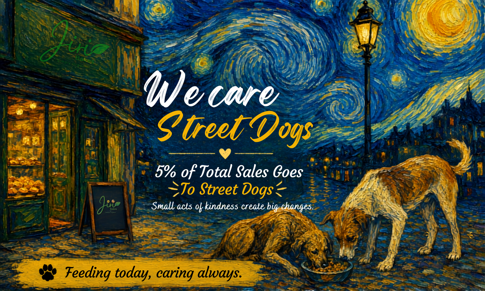 Jiri Bakes street dog care initiative